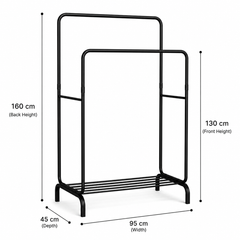 Clothing Stand -Double (Black)