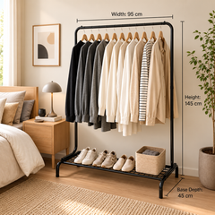Clothing Stand -Single (Black)